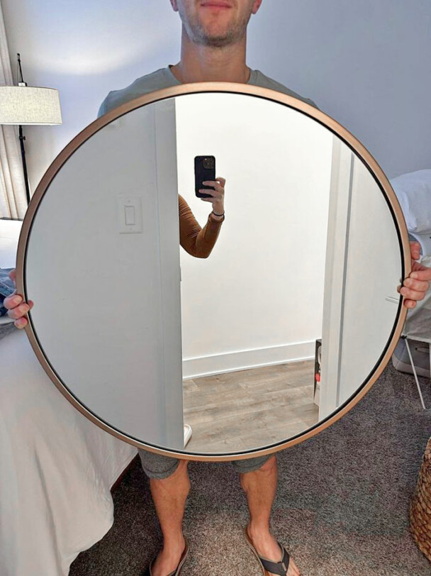 1. Mirror with a human stand for sale?