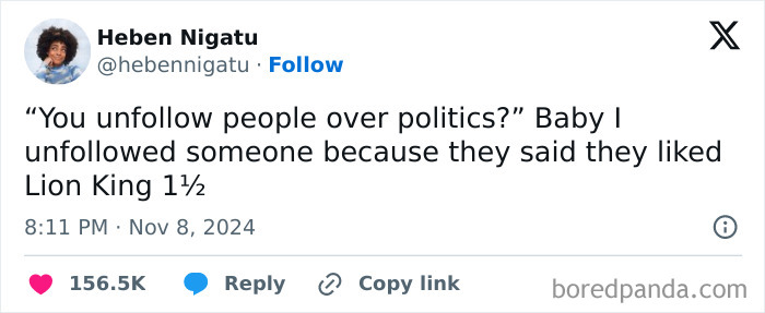 Unfollowing is just that easy.