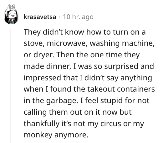 15. It's not her circus nor her monkey anymore