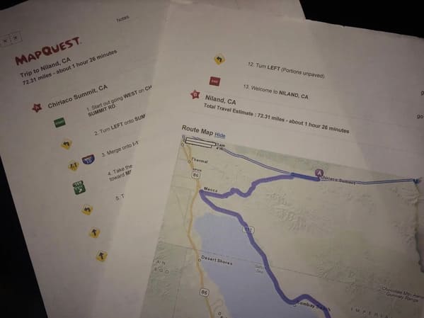 "Before the phone told us where to go, someone in the passenger seat had to navigate. "