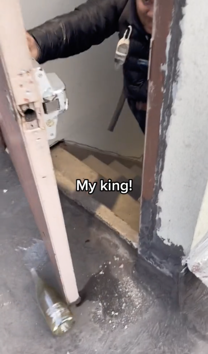 An Uber Eats driver saved her from the rooftop, bringing along her burrito.