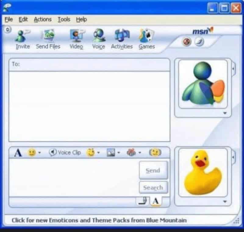 "MSN Messenger! Playing with emojis over a decade before it was cool... "