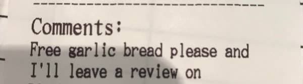 25. "Person who really thinks they can get free food in exchange for a review."