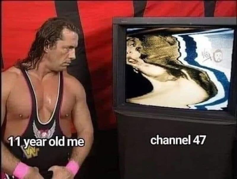 "How I used to watch PPVs in the 90s. "