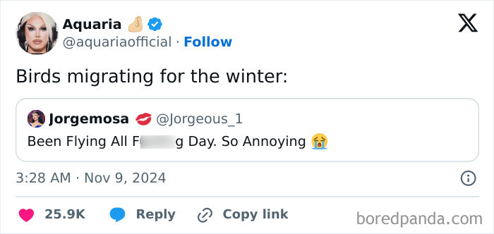 I'm sure this is exactly how they feel, though.