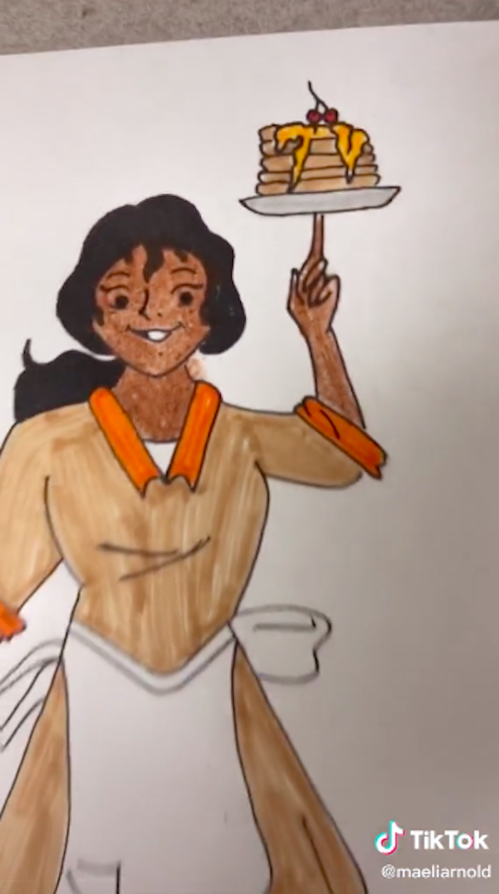 "Tiana as Scooby-Doo"