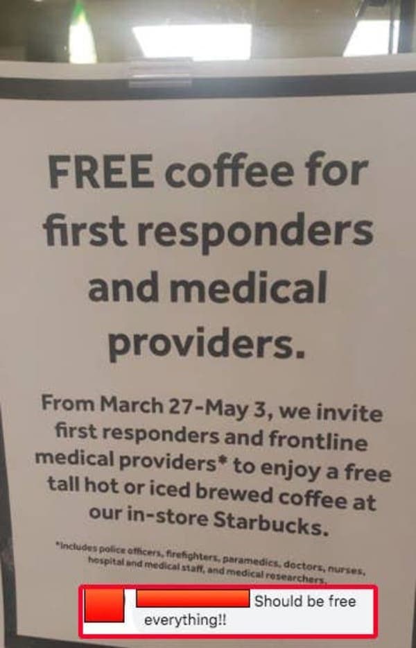 8. "We all love first responders, but wow."