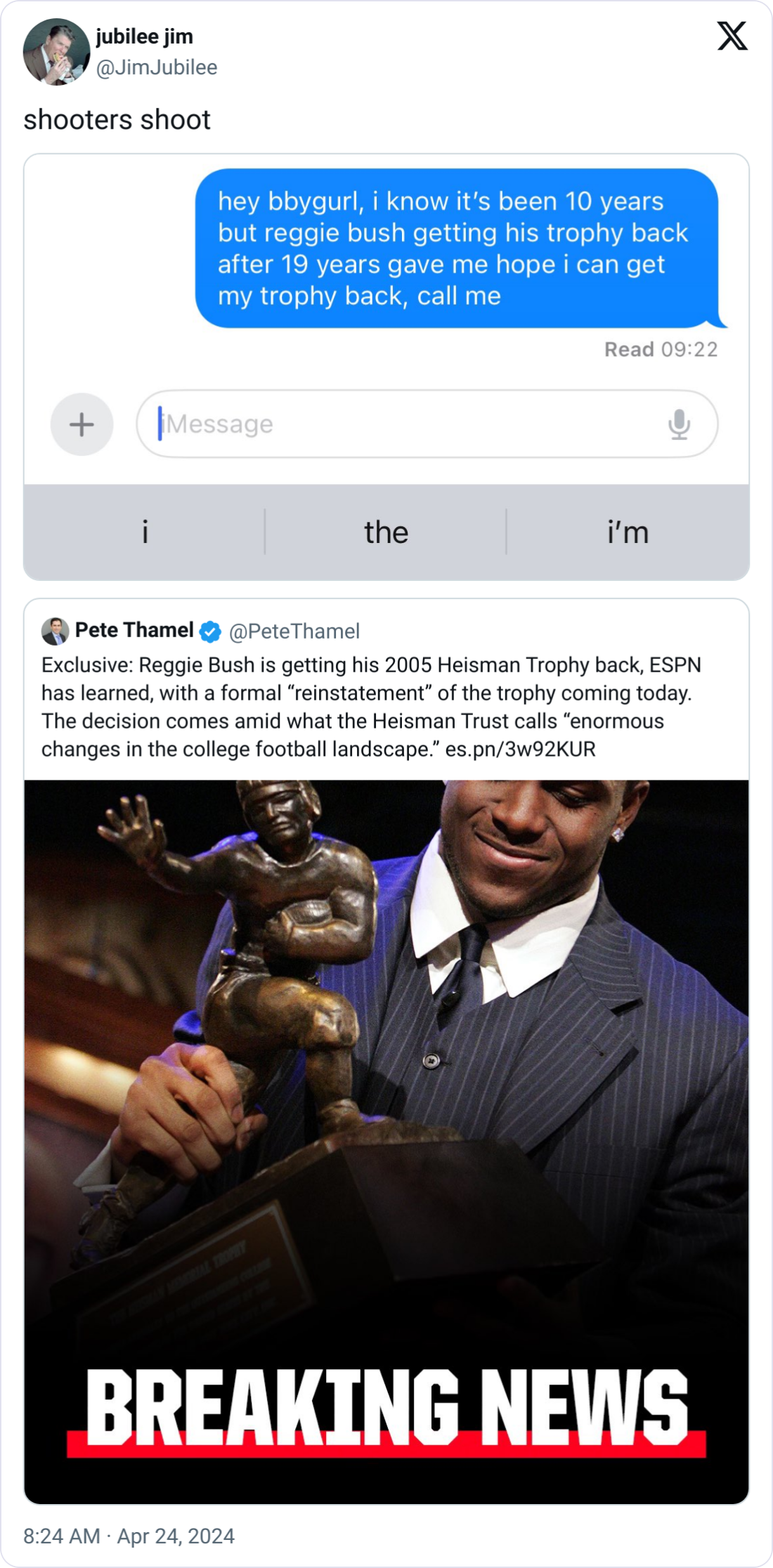 21. Enormous changes in the college football landscape