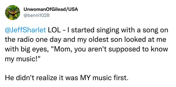 It was our music first...
