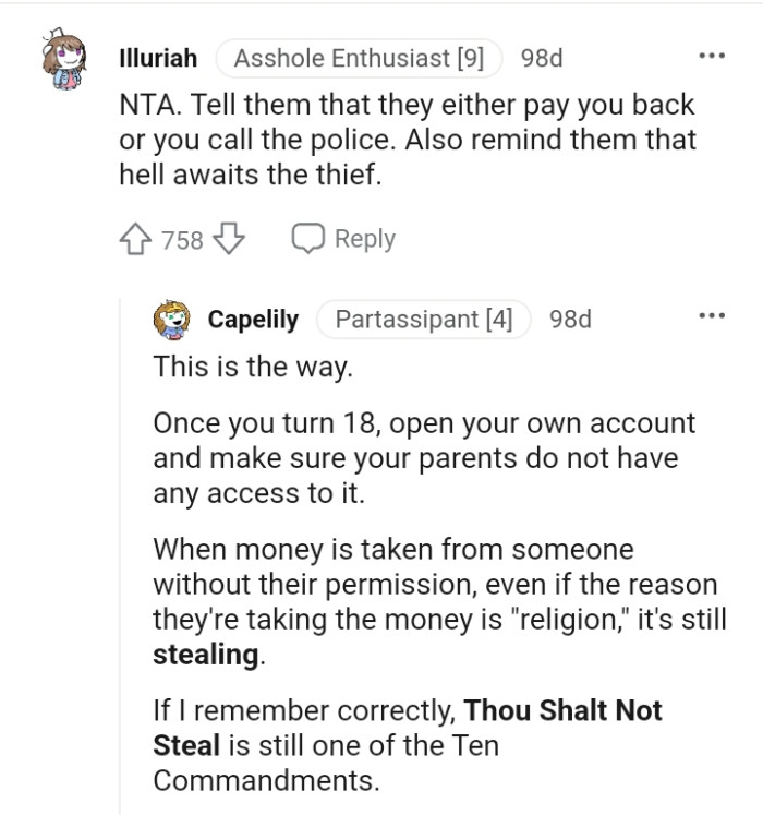 Reminding That Hell Awaits a Thief