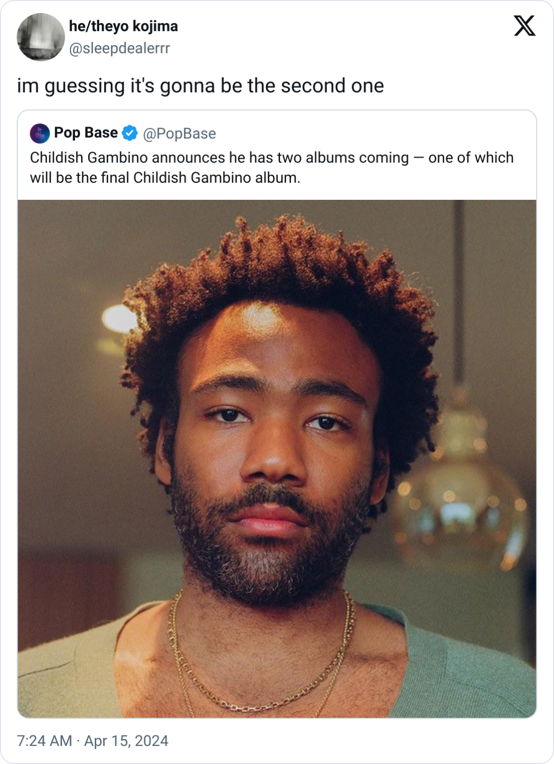 Don’t be so quick to judge; he might be taking on a new identity