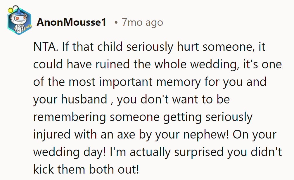 NTA. Wedding Memories Should Be Sharp, but Not That Sharp!