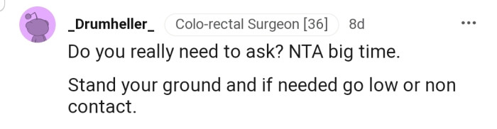 "Stand your ground, and if needed, go low or no contact."