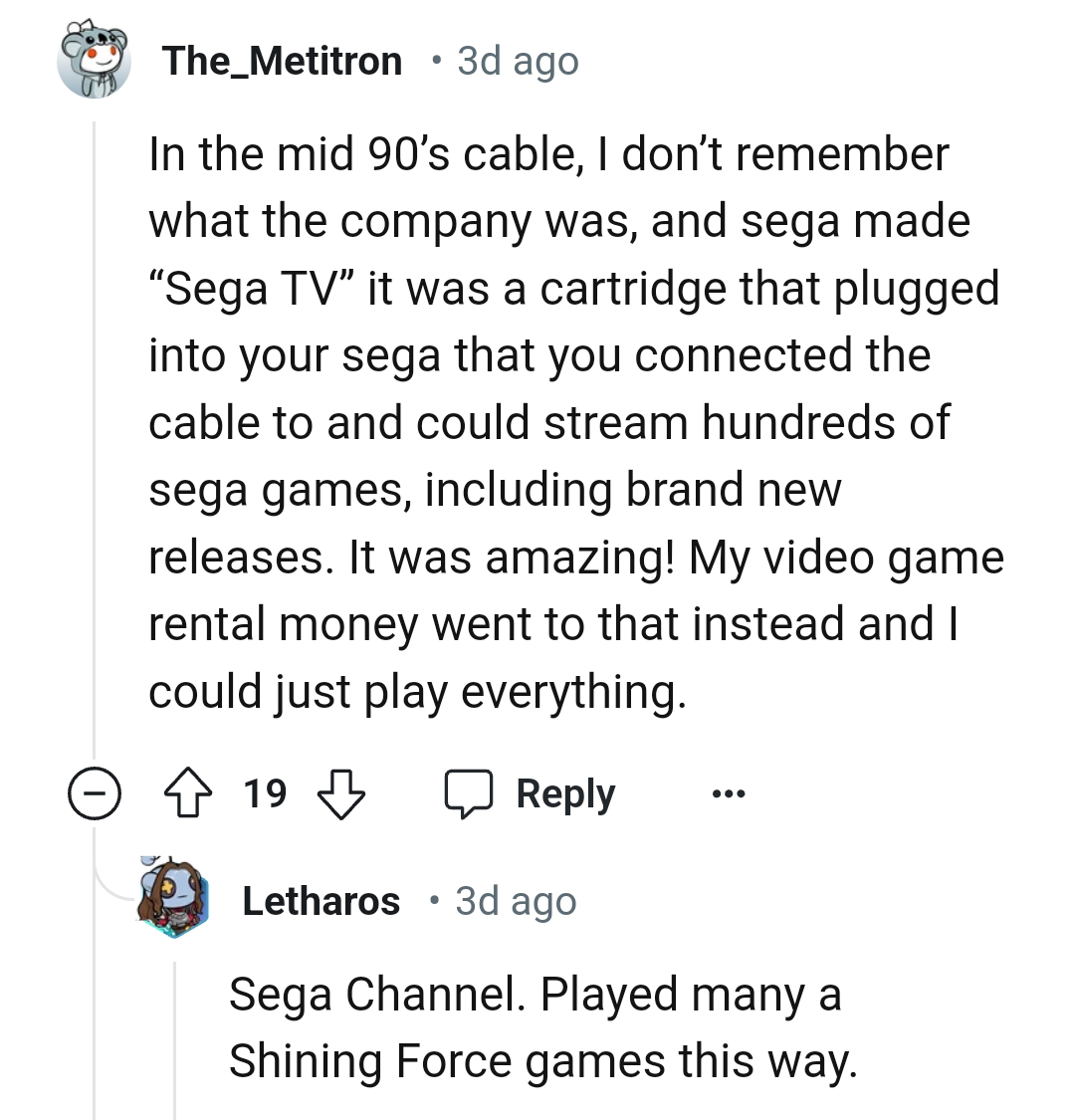 18. A Cartridge That Plugged into Your Sega