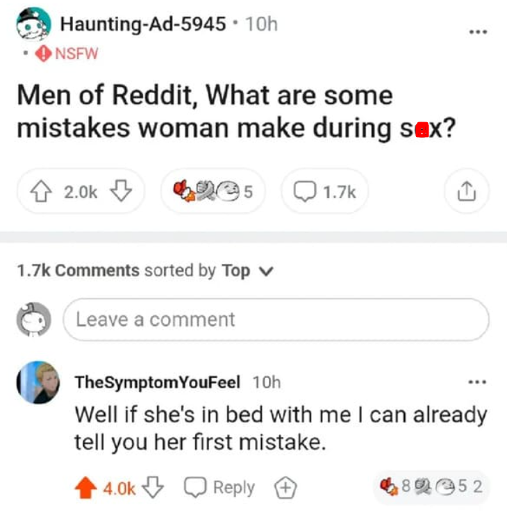 1. "Let me tell you about your first mistake."
