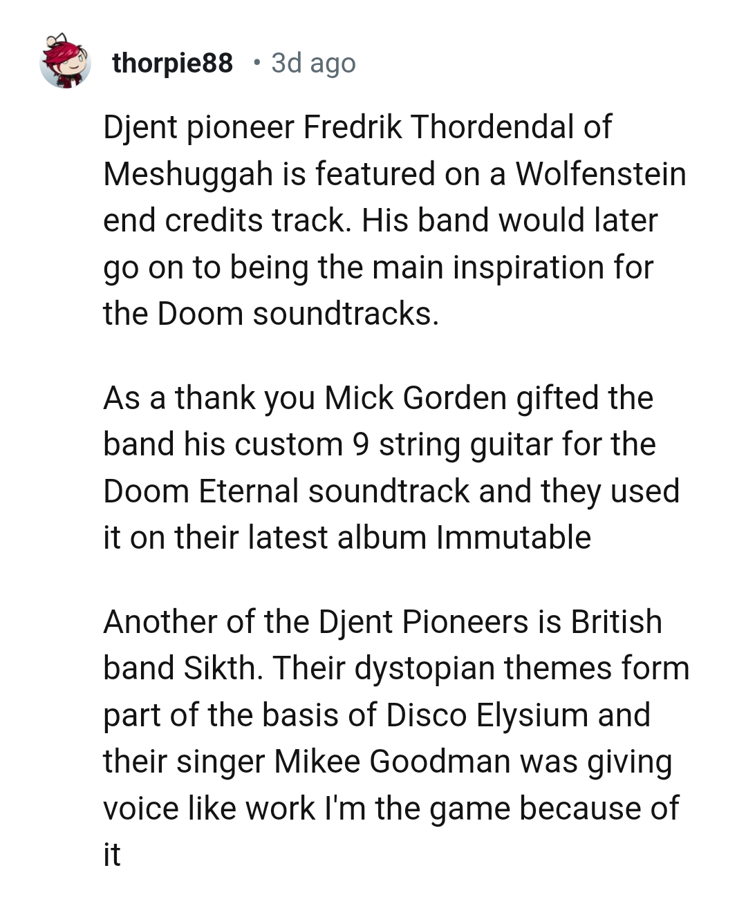 14. Mick Gordon Gifted the Band His Custom Nine-String Guitar