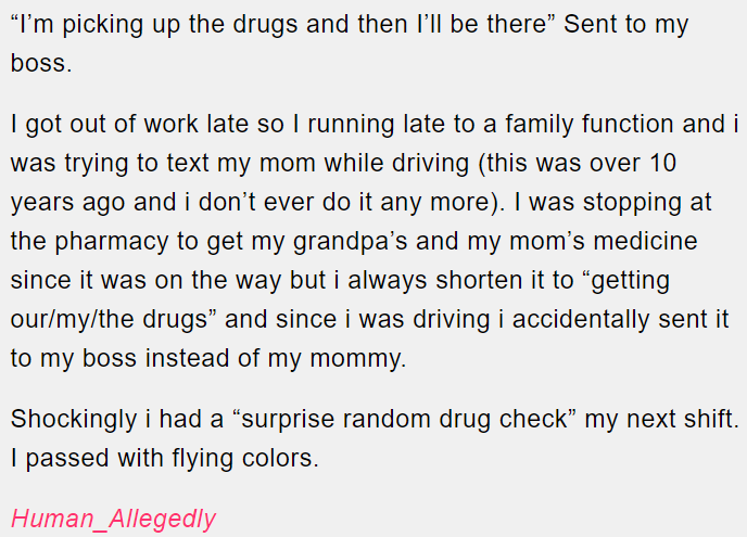 8. "The Drugs."