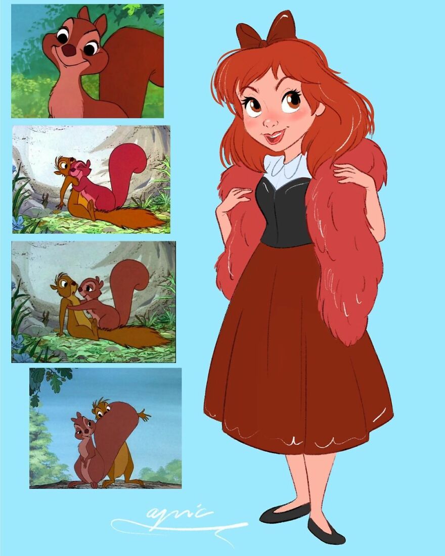 17. Girl Squirrel From The Sword In The Stone