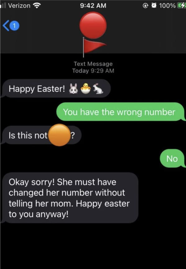 "Two years ago, I went NC because she threatened to kill my dog in various cruel ways. I hope the Easter Bunny stays away."