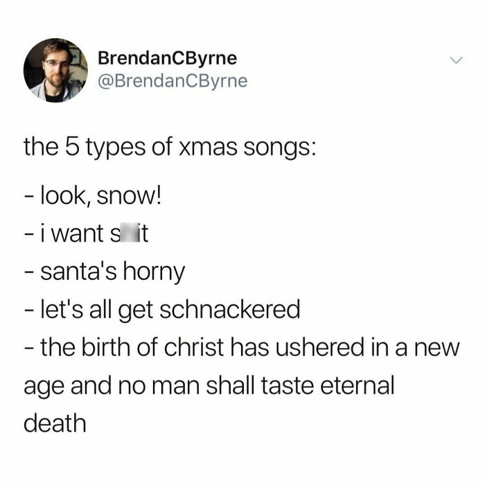 50. Christmas song categories in a nutshell
