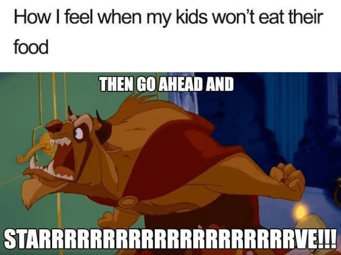 2. How can they eat when they have all turned into furniture?