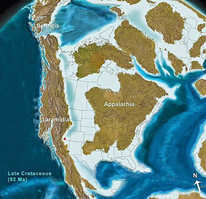 North America 92 Million Years Ago