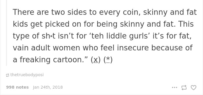 "There are two sides to every coin."