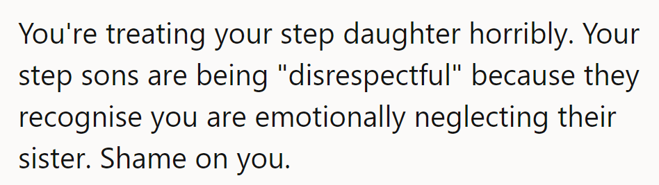 Note the intricate dynamics of blended families—it's not always straightforward.