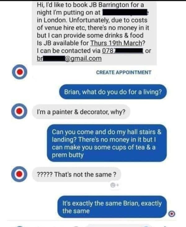 30. "It's exactly the same, Brian, exactly the same..."