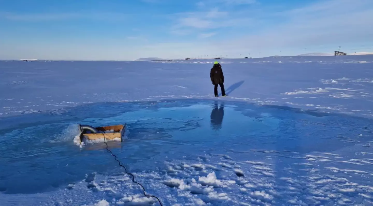 Real Ice has been drilling into the Arctic floor to bring seawater to the surface.