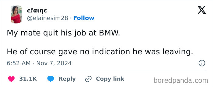Indicating clearly doesn't fit the DNA for BMW.