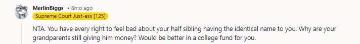 The fact that he is still getting money from your grandparents is absurd.