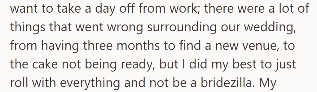 Wedding Chaos: She Kept Calm Despite Her Husband's Work Commitment.