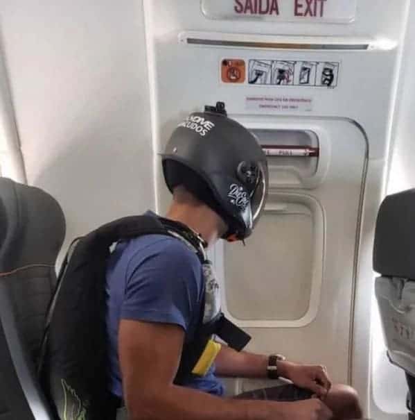 7. Sitting close to the exit be like...