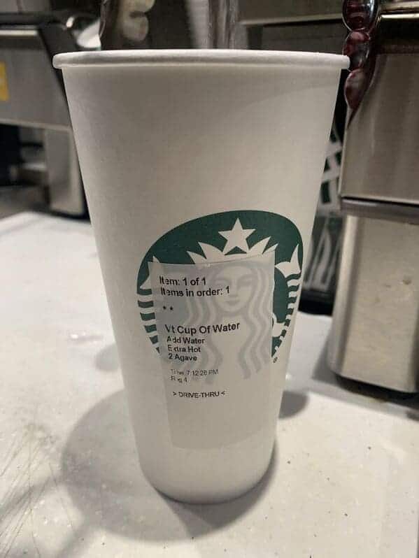 16. "Water with extra water."