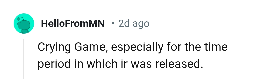 20. The Crying Game Movie