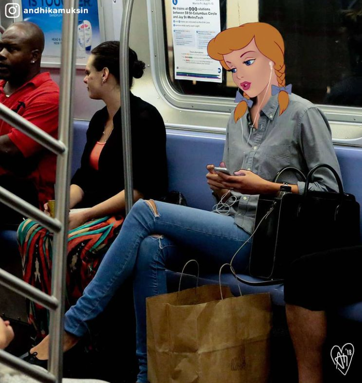8. "When your carriage is down, it's time for the subway ride!"