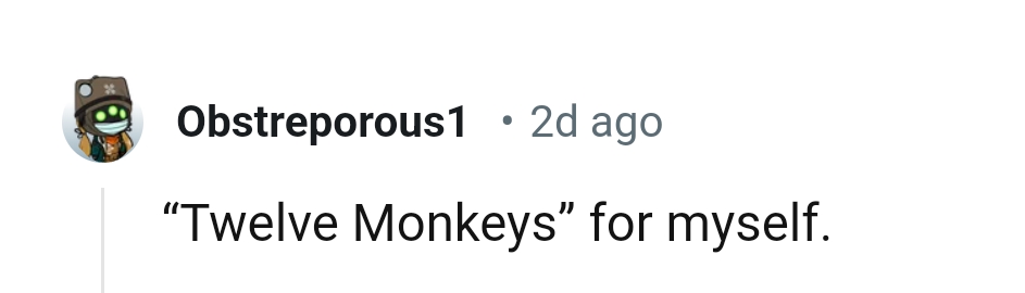 8. The Twelve Monkeys Movie