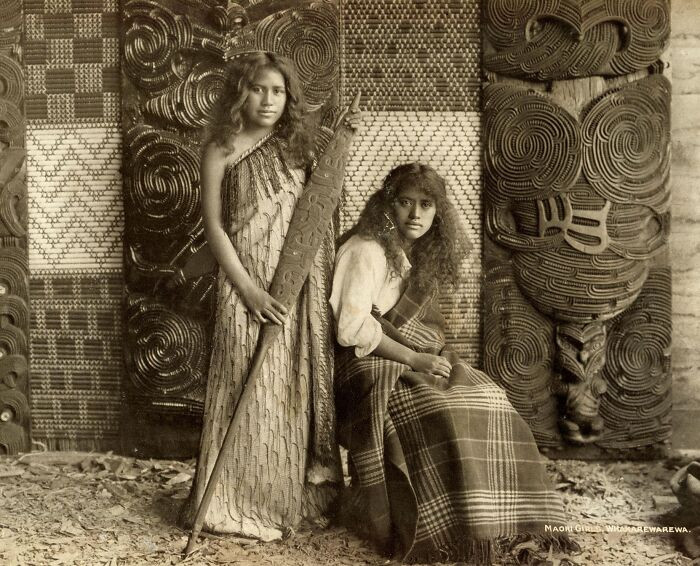 Portrait Of Two Maori Women