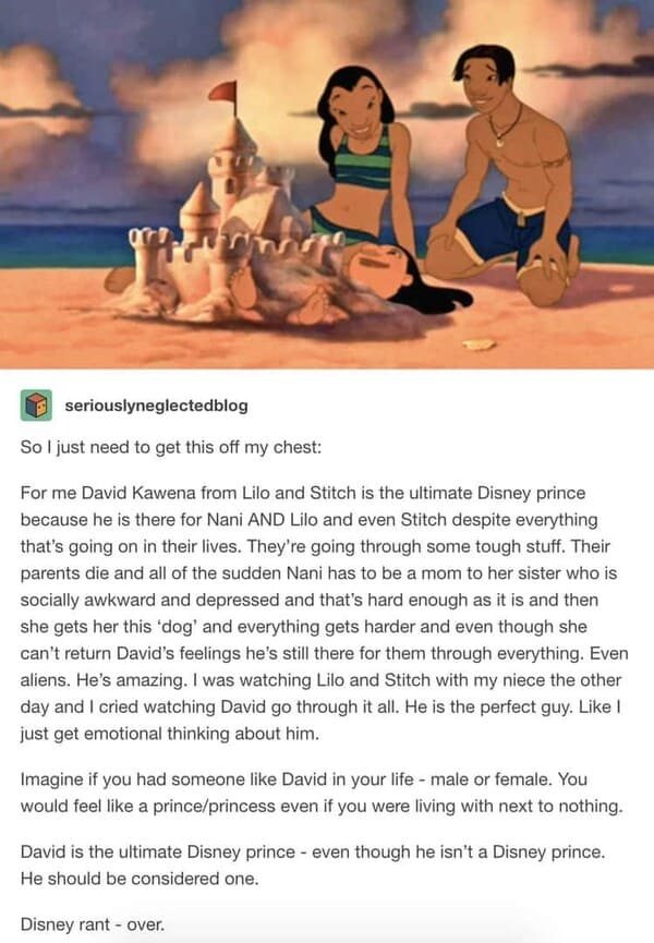 37. He is a Disney prince. Arguments will not be entertained.