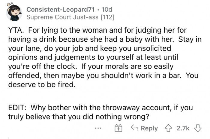 "Stay in your lane."