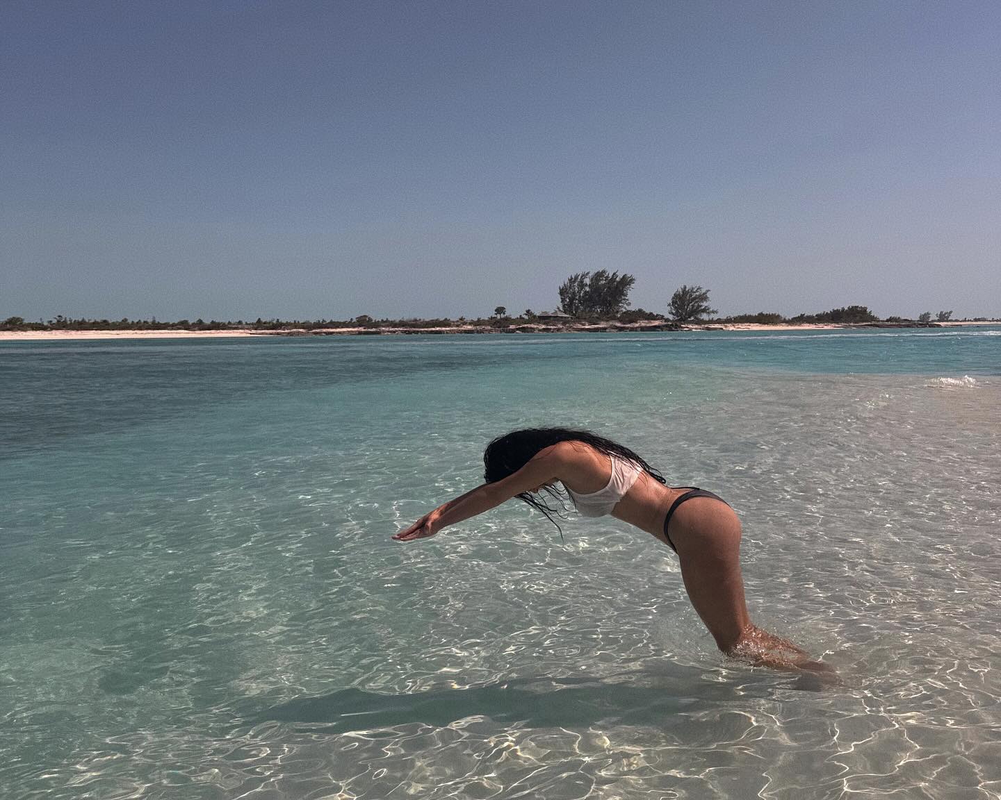 Kim Kardashian's diving attempt was heavily criticized, with people mocking her by commenting, "That water is shallow as hell."