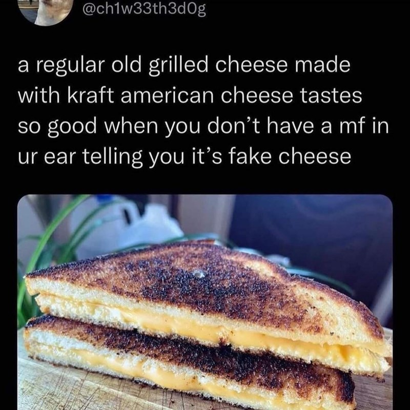 The taste of nostalgia, with or without the cheese snob commentary.