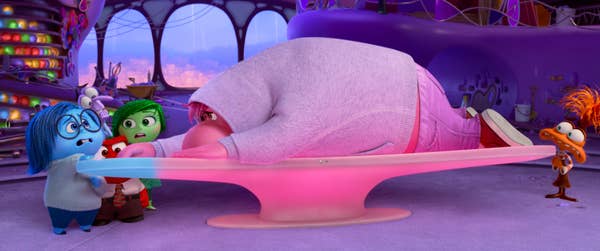 Amy, the voice of Joy, mentioned that this scene was particularly