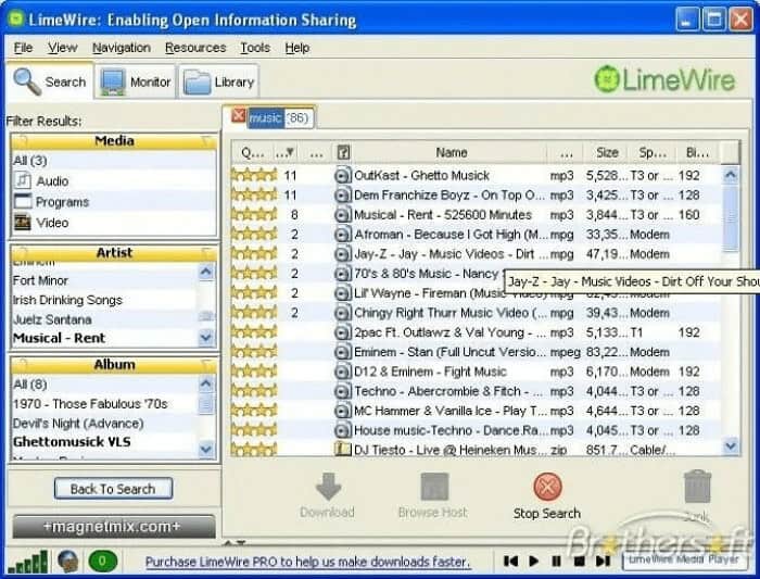 "Who remembers LimeWire? "