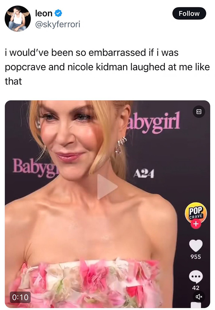 Nicole Kidman laughed, the internet laughed, and Pop Crave… well, they’ll be fine (probably).