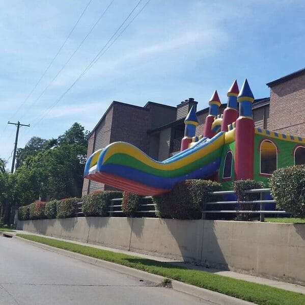 "Kids, why don't you play in your castle?"