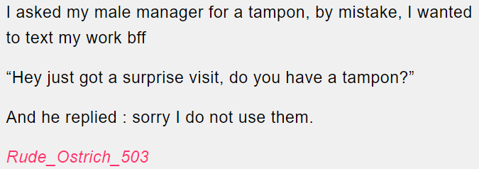 2. "Does not use them"