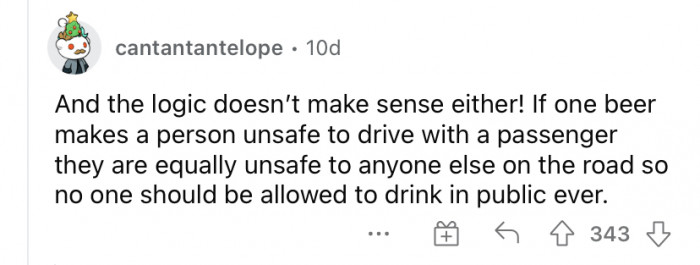 "The logic doesn't make sense."