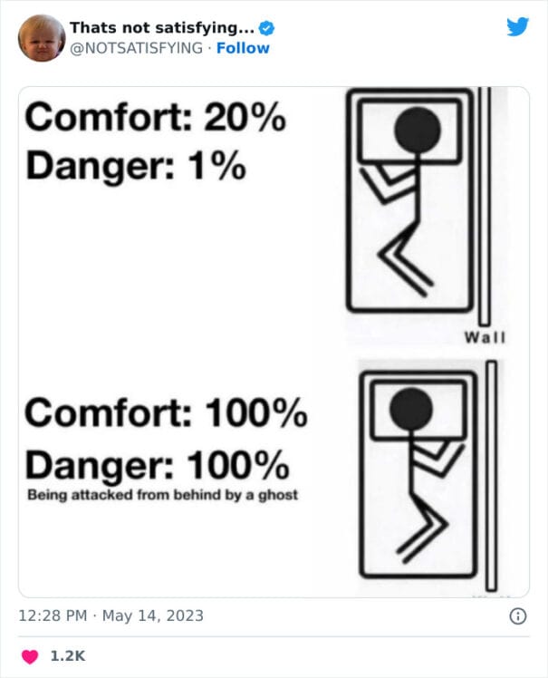 "I like to sleep dangerously. "